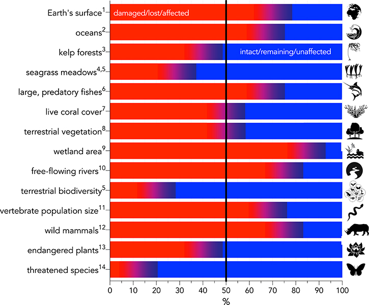 Qué ejemplos de hábitats naturales y su diversidad existen